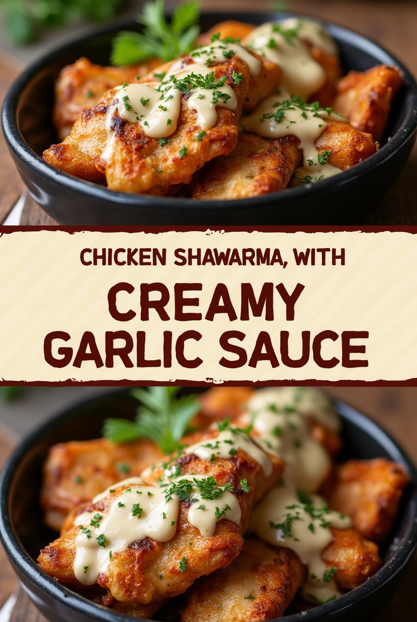Chicken Shawarma with Creamy Garlic Sauce