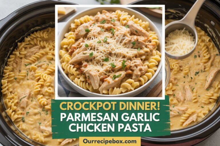 Garlic Parmesan Chicken Pasta: A Creamy Crockpot Delight