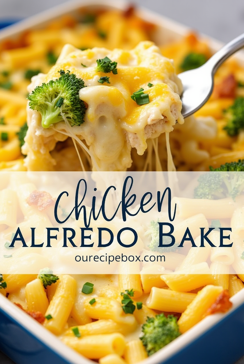 Chicken Alfredo Bake