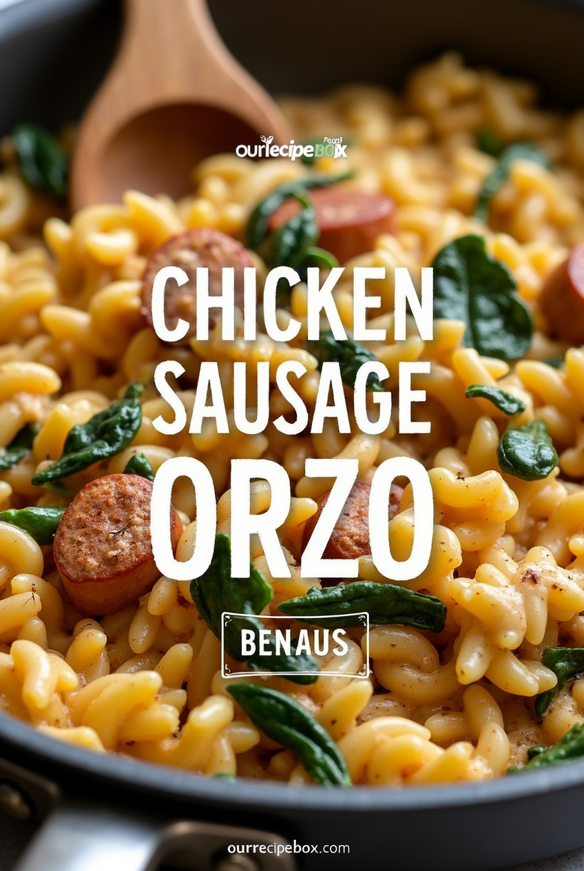 Creamy Chicken Sausage Orzo