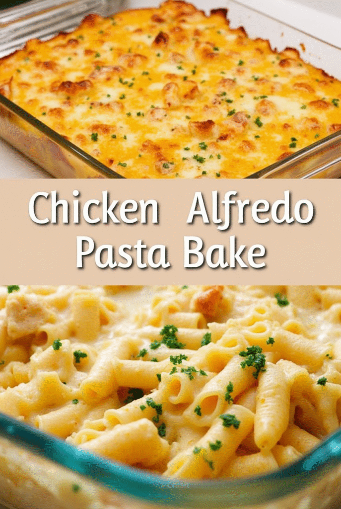 Chicken Alfredo Bake
