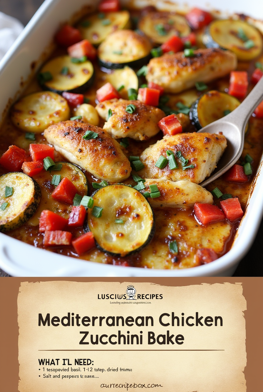 Mediterranean Chicken Zucchini Bake: A Healthy and Flavorful One-Dish Meal