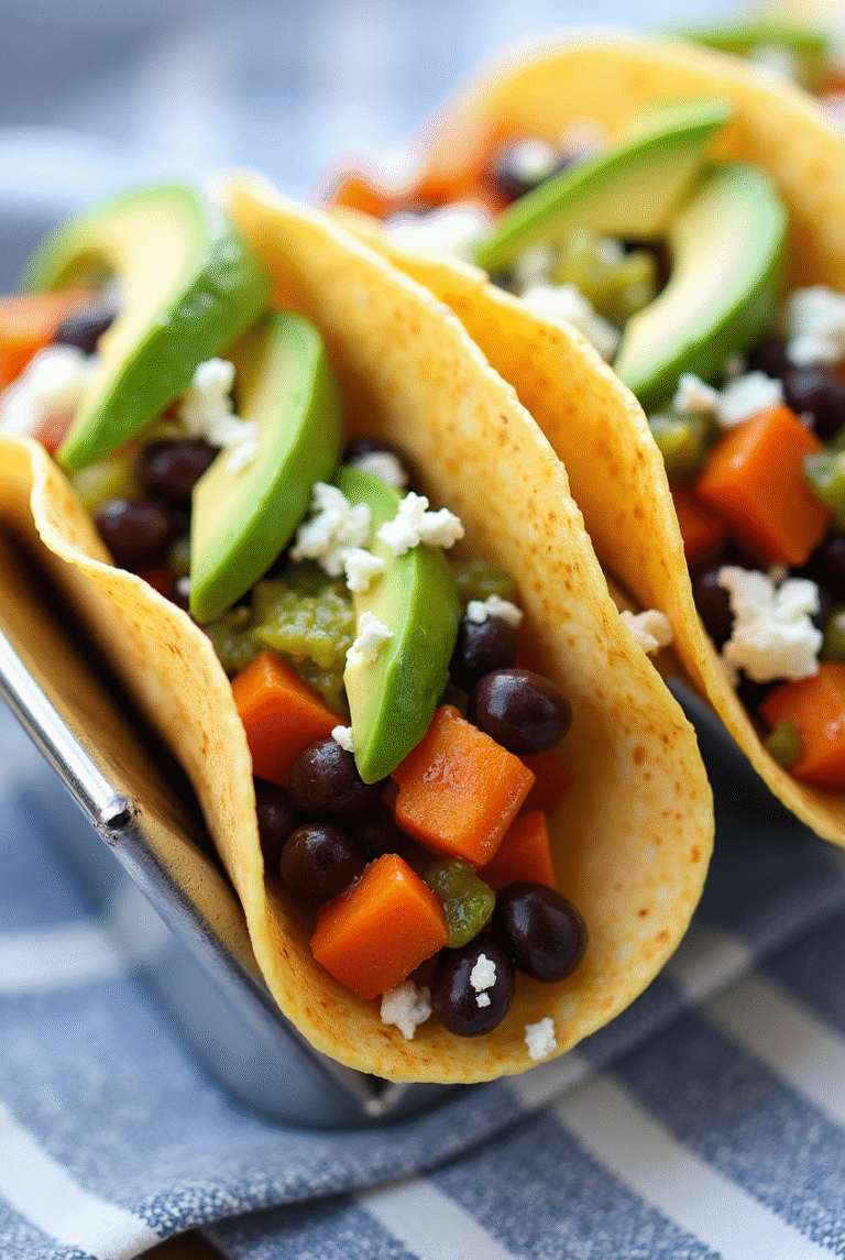 Sweet Potato and Black Bean Tacos: A Flavorful, Healthy, and Easy Plant-Based Meal