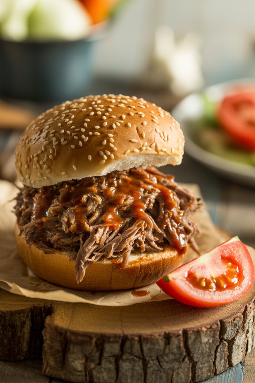 Crockpot BBQ Beef Sandwiches