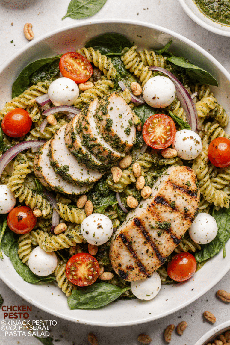 Chicken Pesto Pasta Salad